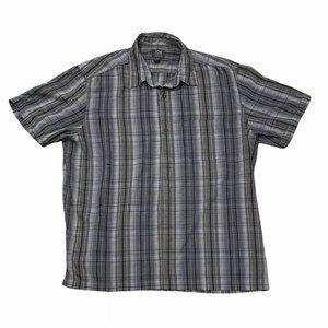 Joe Joseph Abboud Men's Size XL Gray White Plaid